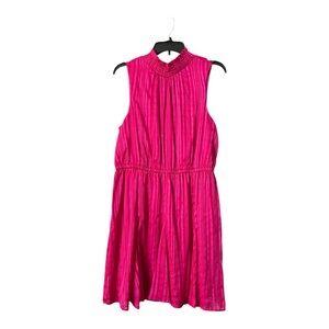 Nine West Vibrant Pink Sleeveless Dress Size Large